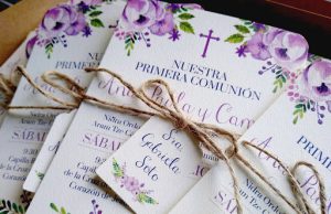 Invitaciones de Primera Comunión originales y personalizadas.