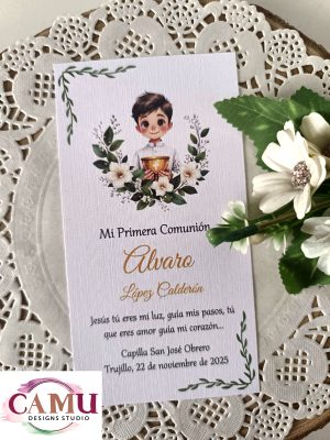 ESTAMPITA PRIMERA COMUNIÓN NIÑO – REF: 0000059