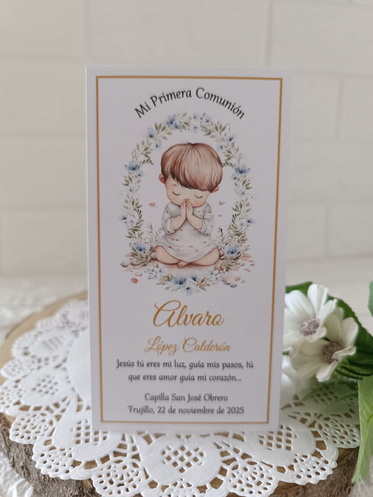 ESTAMPITA PRIMERA COMUNIÓN NIÑO – REF: 0000064