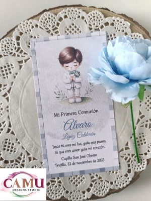 ESTAMPITA PRIMERA COMUNIÓN NIÑO – REF: 0000060