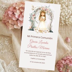 Estampa Comunión Niña