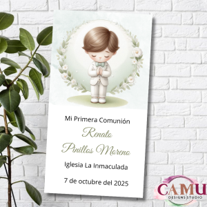 Estampa Comunión Niño