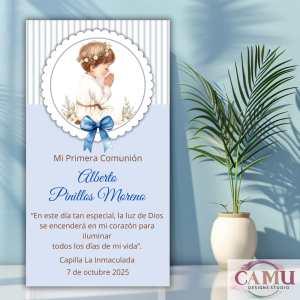 Estampa Comunión Niño