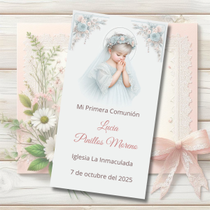 Estampa Comunión Niña