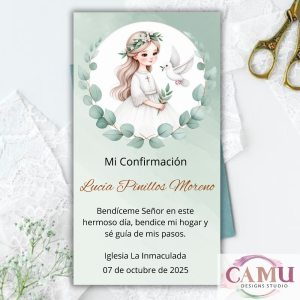 Estampa Confirmación Niña