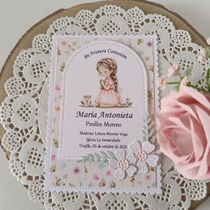 Estampa Comunión Niña