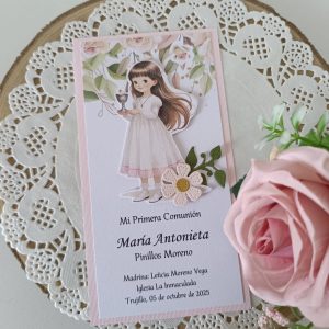 Estampa Comunión Niña