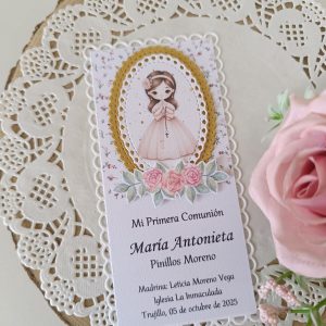 Estampa Comunión Niña