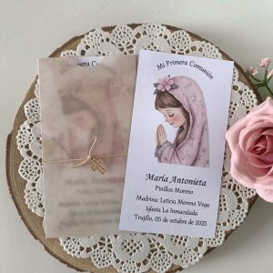 Estampa Comunión Niña
