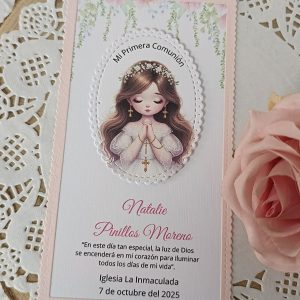 Estampa Comunión Niña