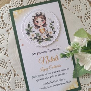 Estampa Comunión Niña