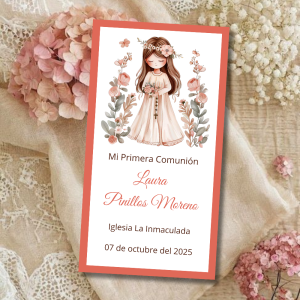 Estampa Comunión Niña