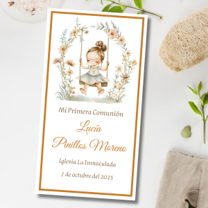 Estampa Comunión Niña