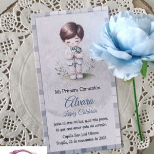 Estampa Comunión Niño