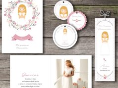 Combinar estampitas con recuerdos de Comunión