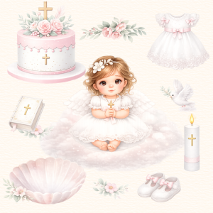 Clipart Digital Bautizo