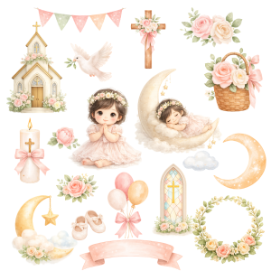 Clipart Digital Bautizo
