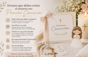 Errores que debes evitar en una Primera Comunión