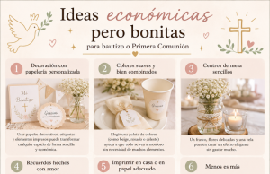 Ideas económicas y bonitas para bautizo/comunión