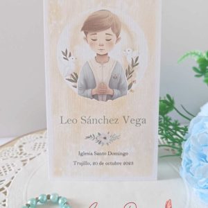 Estampa Comunión Niño