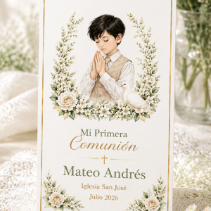 Estampa Comunión Niño