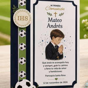Estampa Comunión Niño