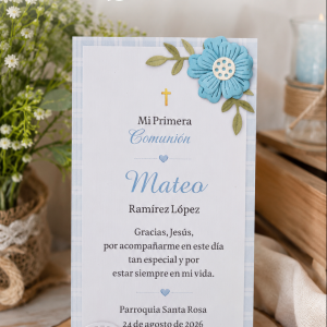 Estampa Comunión Niño