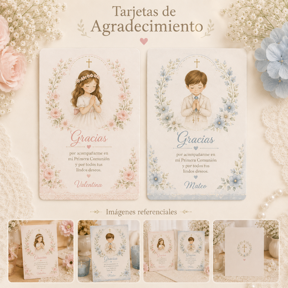 tarjetas de agradecimiento